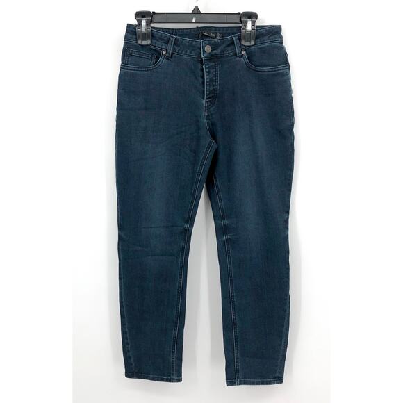 PRANA Women's Buxton Jeans Size 6/28 Deep Blue Stretch Mid-Rise Boyfriend NWT - Picture 3 of 10